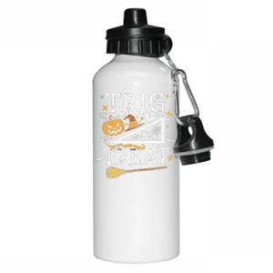 Trig Or Treat Halloween Math Students Teachers Fun Aluminum Water Bottle