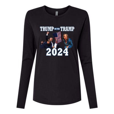 Trump Or The Tramp 2024 Vote For Trump Trump Vance 2024 Womens Cotton Relaxed Long Sleeve T-Shirt