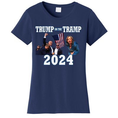 Trump Or The Tramp 2024 Vote For Trump Trump Vance 2024 Women's T-Shirt