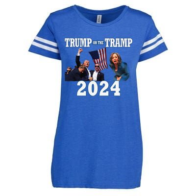 Trump Or The Tramp 2024 Vote For Trump Trump Vance 2024 Enza Ladies Jersey Football T-Shirt