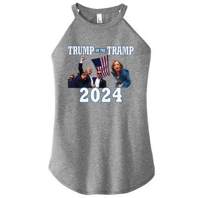 Trump Or The Tramp 2024 Vote For Trump Trump Vance 2024 Women’s Perfect Tri Rocker Tank