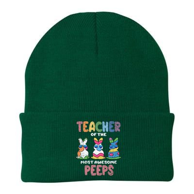 Teacher Of The Most Awesome Easter Bunny Spring Knit Cap Winter Beanie