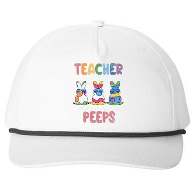 Teacher Of The Most Awesome Easter Bunny Spring Snapback Five-Panel Rope Hat