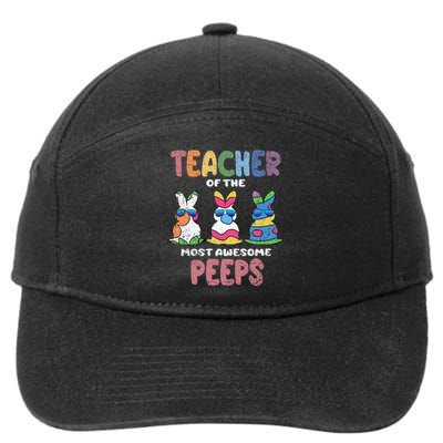 Teacher Of The Most Awesome Easter Bunny Spring 7-Panel Snapback Hat