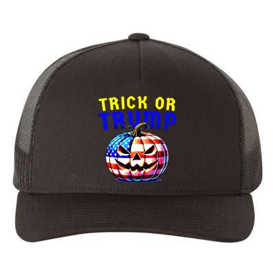 Trick Or Trump Donald Trump 2024 Halloween Pumpkin Yupoong Adult 5-Panel Trucker Hat