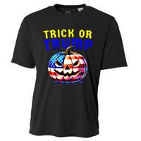 Trick Or Trump Donald Trump 2024 Halloween Pumpkin Cooling Performance Crew T-Shirt