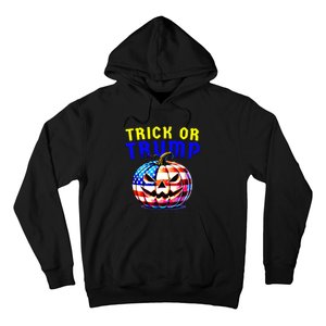 Trick Or Trump Donald Trump 2024 Halloween Pumpkin Hoodie