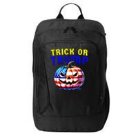 Trick Or Trump Donald Trump 2024 Halloween Pumpkin City Backpack