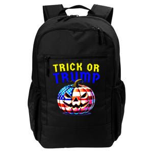 Trick Or Trump Donald Trump 2024 Halloween Pumpkin Daily Commute Backpack