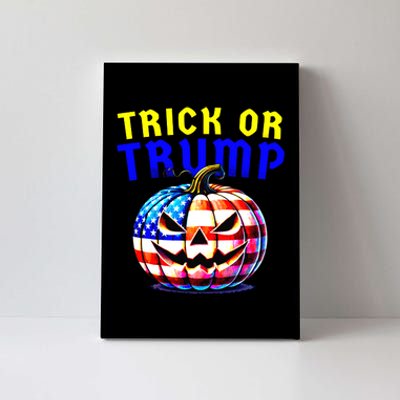 Trick Or Trump Donald Trump 2024 Halloween Pumpkin Canvas