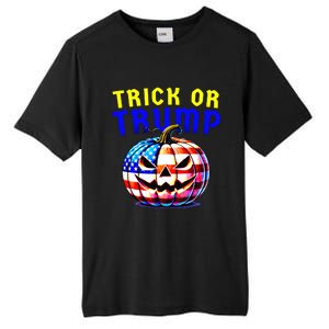 Trick Or Trump Donald Trump 2024 Halloween Pumpkin Tall Fusion ChromaSoft Performance T-Shirt