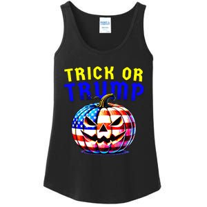 Trick Or Trump Donald Trump 2024 Halloween Pumpkin Ladies Essential Tank