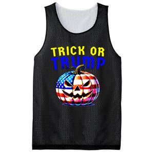 Trick Or Trump Donald Trump 2024 Halloween Pumpkin Mesh Reversible Basketball Jersey Tank