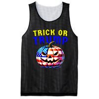 Trick Or Trump Donald Trump 2024 Halloween Pumpkin Mesh Reversible Basketball Jersey Tank