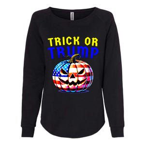 Trick Or Trump Donald Trump 2024 Halloween Pumpkin Womens California Wash Sweatshirt