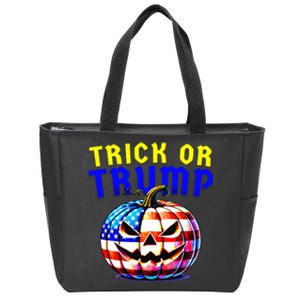 Trick Or Trump Donald Trump 2024 Halloween Pumpkin Zip Tote Bag