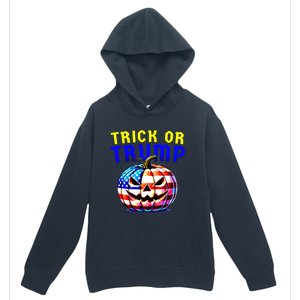 Trick Or Trump Donald Trump 2024 Halloween Pumpkin Urban Pullover Hoodie