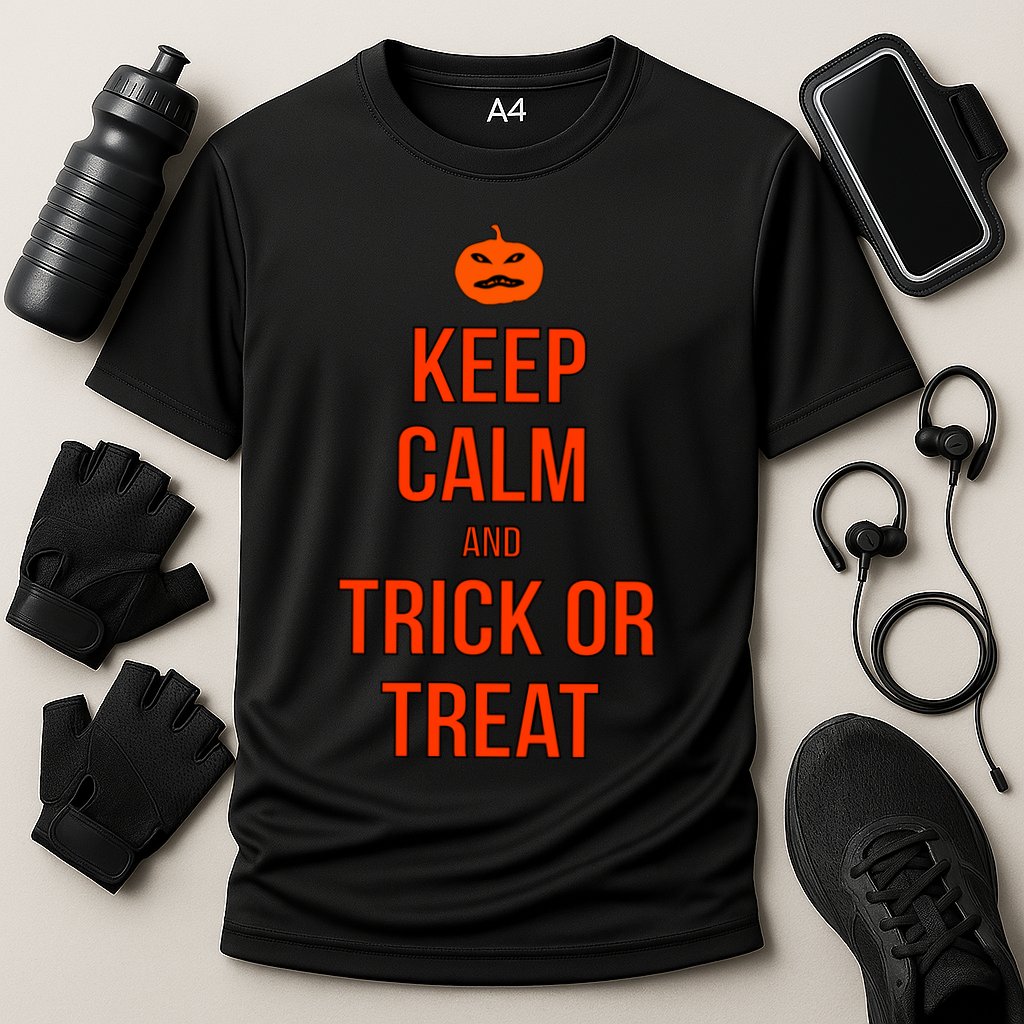 Keep Calm And Trick Or Treat Performance Shirt