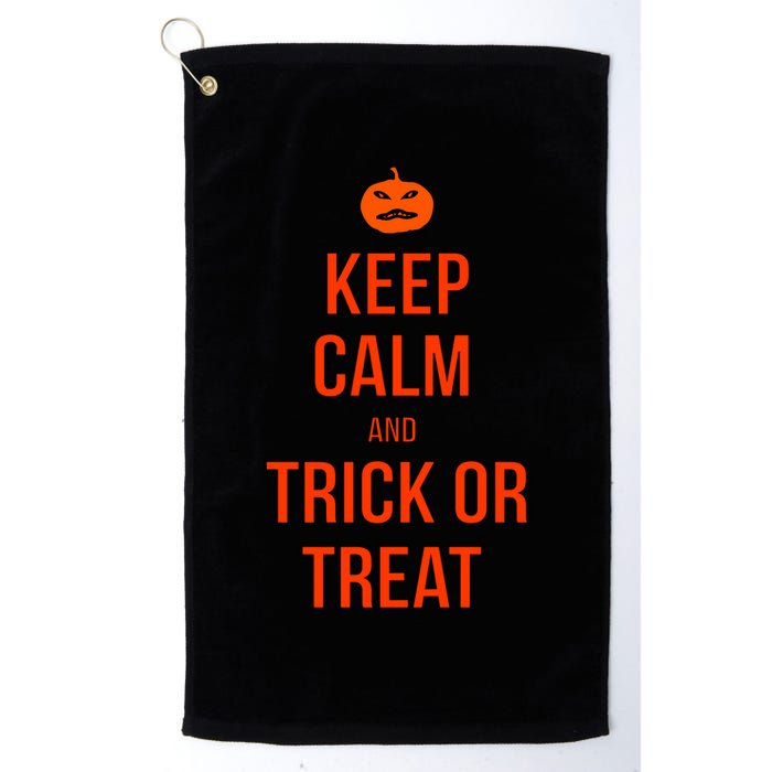 Keep Calm And Trick Or Treat Golf Towel
