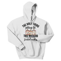 The Only Thing Getting Lit This Weekend Are My Fall Candles Kids Hoodie