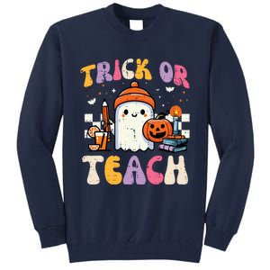 Trick Or Teach Ghost Teacher School Halloween Tall Sweatshirt