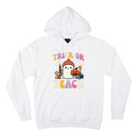 Trick Or Teach Ghost Teacher School Halloween Hoodie