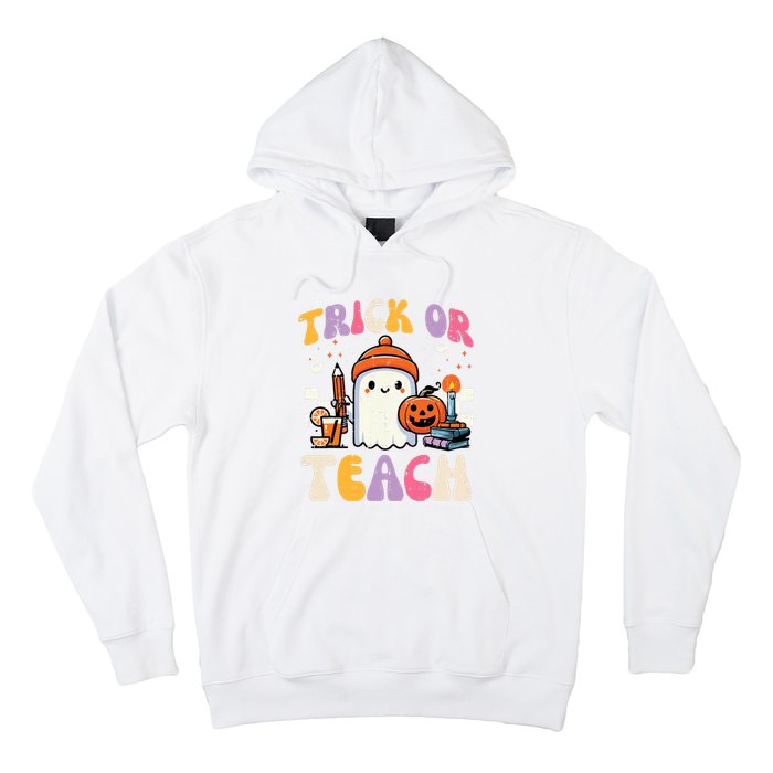 Trick Or Teach Ghost Teacher School Halloween Hoodie