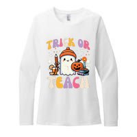 Trick Or Teach Ghost Teacher School Halloween Womens CVC Long Sleeve Shirt