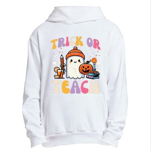 Trick Or Teach Ghost Teacher School Halloween Urban Pullover Hoodie