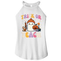 Trick Or Teach Ghost Teacher School Halloween Women's Perfect Tri Rocker Tank