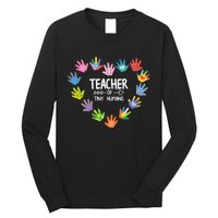 Teacher Of Tiny Humans Kindergarten Preschool Teacher Long Sleeve Shirt