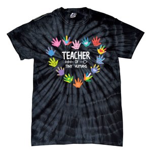 Teacher Of Tiny Humans Kindergarten Preschool Teacher Tie-Dye T-Shirt