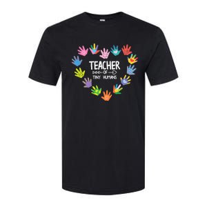 Teacher Of Tiny Humans Kindergarten Preschool Teacher Softstyle CVC T-Shirt