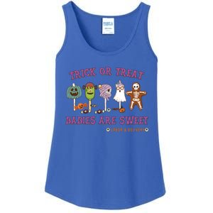 Trick Or Treat Are Sweet Labor And Delivery Halloween Cute Gift Ladies Essential Tank