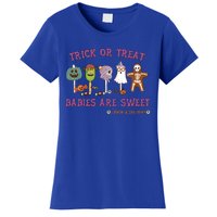 Trick Or Treat Are Sweet Labor And Delivery Halloween Cute Gift Women's T-Shirt