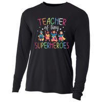 Teacher Of Tiny Superheroes Cooling Performance Long Sleeve Crew