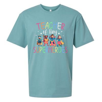 Teacher Of Tiny Superheroes Sueded Cloud Jersey T-Shirt