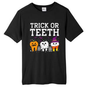 Trick Or Teeth Halloween Costumes Dental Assistant Dentist Gift Tall Fusion ChromaSoft Performance T-Shirt