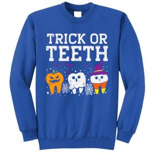 Trick Or Teeth Halloween Costumes Dental Assistant Dentist Gift Sweatshirt