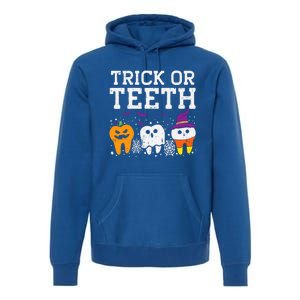 Trick Or Teeth Halloween Costumes Dental Assistant Dentist Gift Premium Hoodie