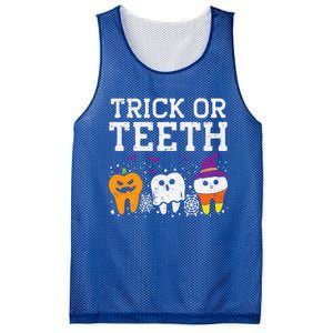 Trick Or Teeth Halloween Costumes Dental Assistant Dentist Gift Mesh Reversible Basketball Jersey Tank