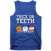 Trick Or Teeth Halloween Costumes Dental Assistant Dentist Gift Tank Top