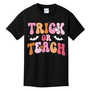 Trick Or Teach Halloween Teacher Kids Teacher Life Kids T-Shirt