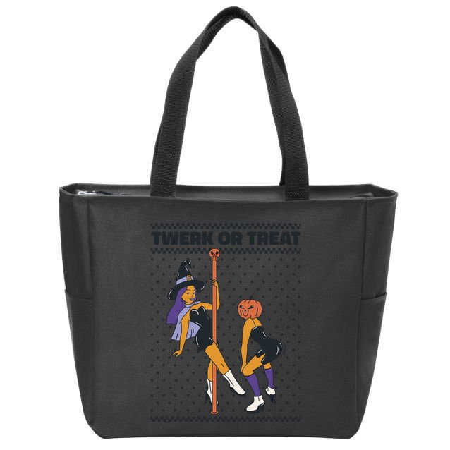 Twerk Or Treat Zip Tote Bag