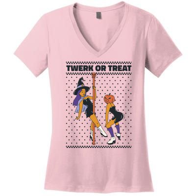 Twerk Or Treat Women's V-Neck T-Shirt