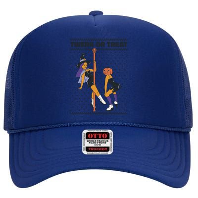 Twerk Or Treat High Crown Mesh Back Trucker Hat