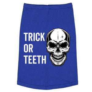 Trick Or Teeth Halloween Skeleton Dentist Funny Gift Funny Gift Doggie Tank