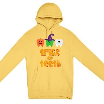 Trick Or Teeth Gift Premium Pullover Hoodie