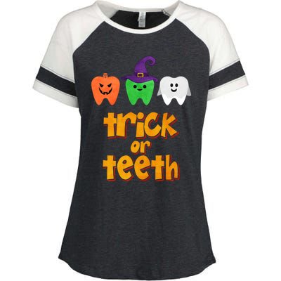 Trick Or Teeth Gift Enza Ladies Jersey Colorblock Tee