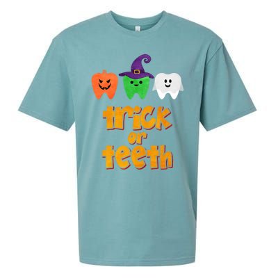 Trick Or Teeth Gift Sueded Cloud Jersey T-Shirt